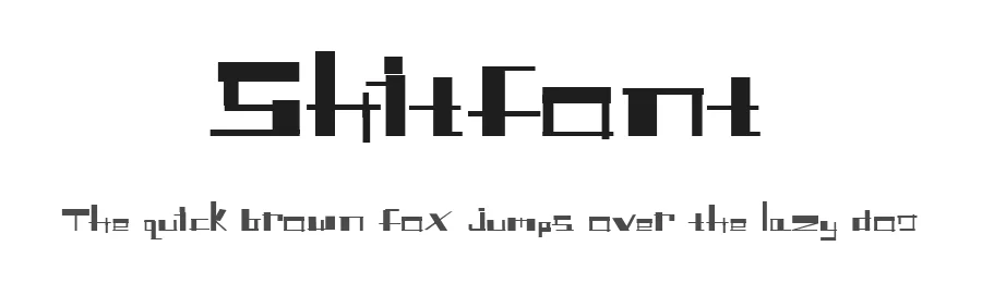 Shitfont