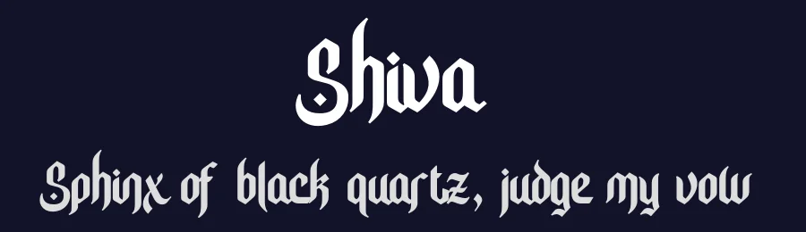 Shiva by Almaz Studio — Decorative Font — thumbnail 2