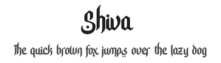 Shiva by Almaz Studio β Decorative Font