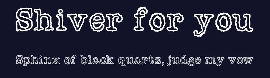 Shiver for you by Gaelleing — Decorative Font — thumbnail 2