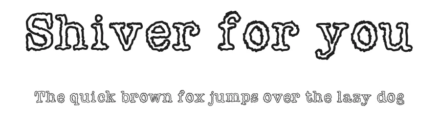 Shiver for you by Gaelleing β Decorative Font