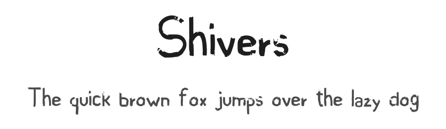 Shivers by XanaNouille — Decorative Font