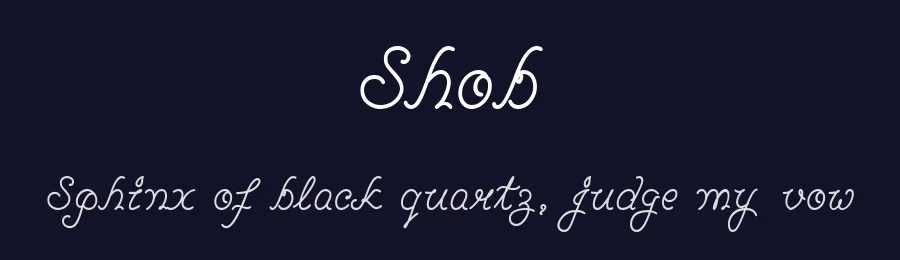 Shob by Rajdeepgiri Goswami — Script Handwritten Font — thumbnail 2