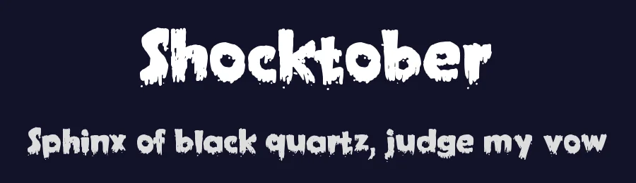Shocktober by Jeff Bensch — Decorative Font — thumbnail 2