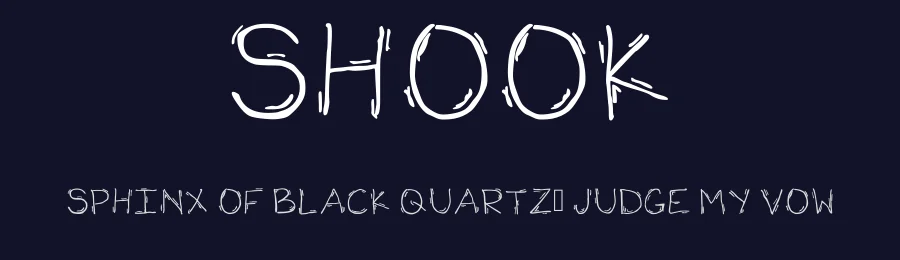 Shook by Sierra Carelock — Decorative Font — thumbnail 2