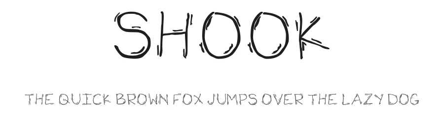Shook by Sierra Carelock — Decorative Font