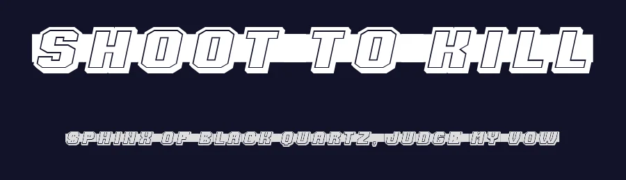 Shoot to Kill by Vladimir Nikolic — Decorative Font — thumbnail 2