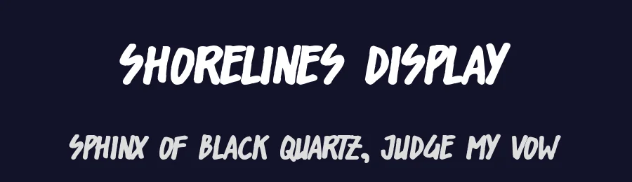 Shorelines Display by The Branded Quotes — Decorative Font — thumbnail 2