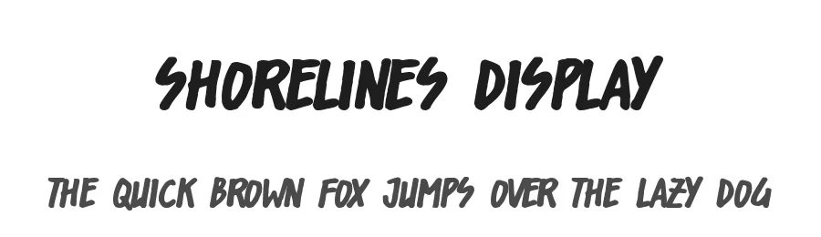 Shorelines Display by The Branded Quotes — Decorative Font