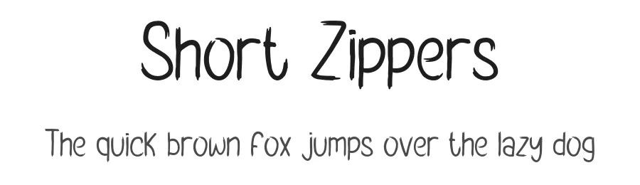 Short Zippers