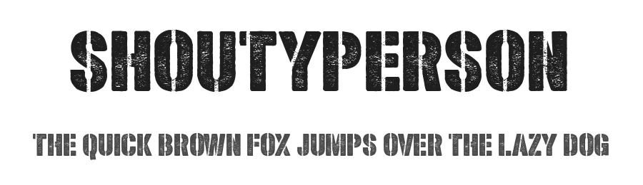Shoutyperson by Chequered Ink β Decorative Font