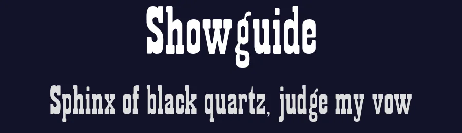 Showguide — Decorative Font — thumbnail 2