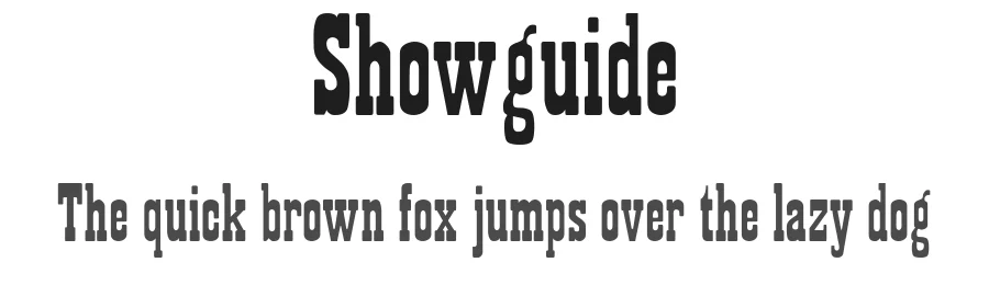 Showguide โ Decorative Font