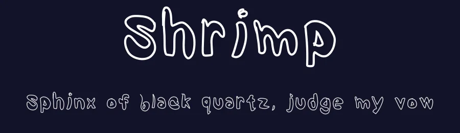 Shrimp by Dale Geyer III — Decorative Font — thumbnail 2