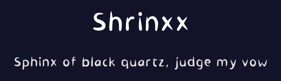 Shrinxx by Trifolium Aurum — Script Handwritten Font — thumbnail 2