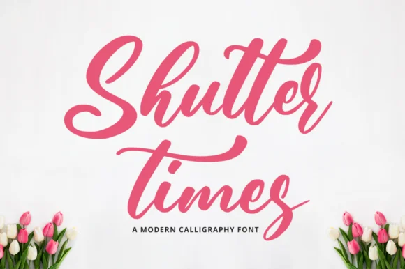 Shutter Times Font by FatmaStudio — Script Handwritten Font