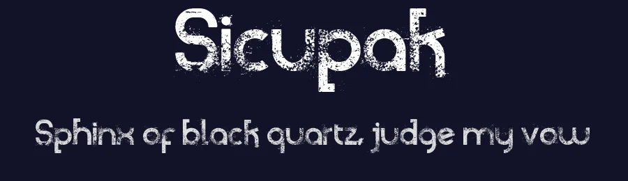 Sicupak by Grontype — Decorative Font — thumbnail 2