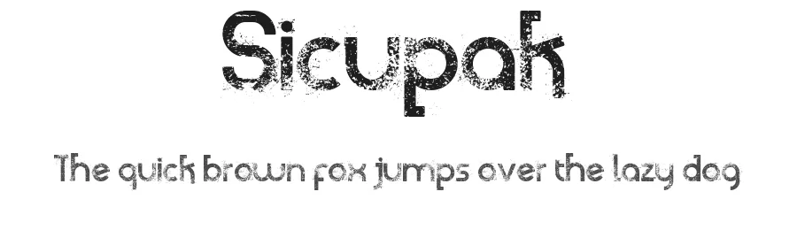 Sicupak by Grontype — Decorative Font