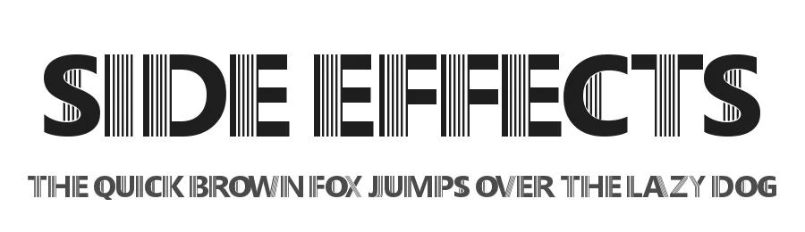 Side Effects by Fontmonger — Decorative Font