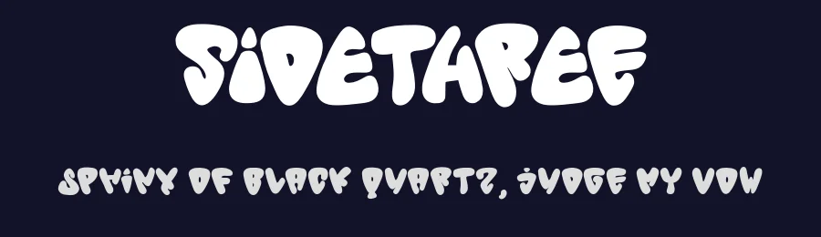 Sidethree by Ahweproject — Decorative Font — thumbnail 2