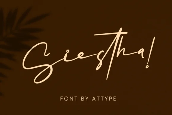 Siestha Font by attypestudio — Script Handwritten Font