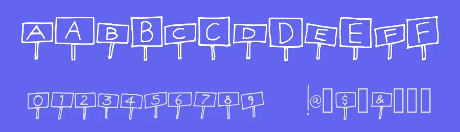 Sign Language by Shelley Evans — Decorative Font — thumbnail 3