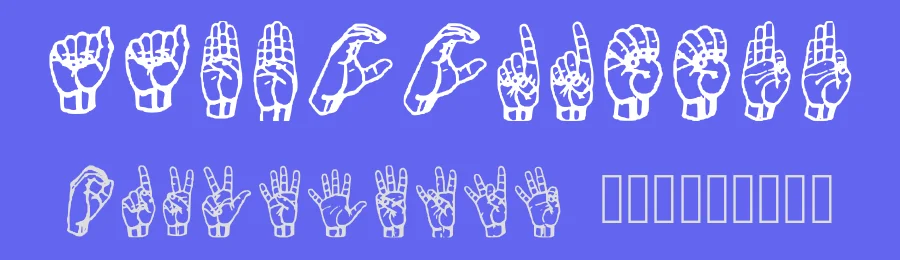 Sign by Calvin Webb — Dingbats Font — thumbnail 3