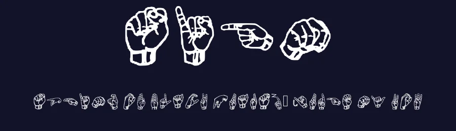Sign by Calvin Webb — Dingbats Font — thumbnail 2