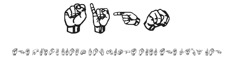 Sign by Calvin Webb — Dingbats Font