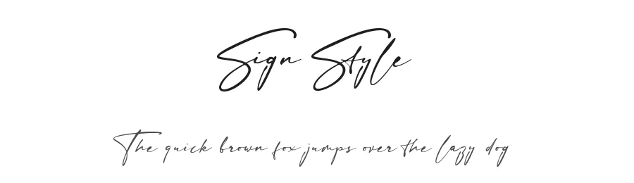 Sign Style
