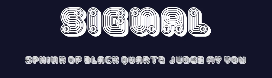Signal by Vladimir Nikolic — Decorative Font — thumbnail 2