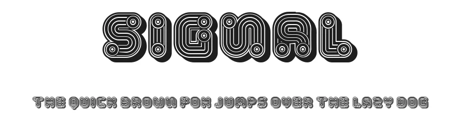 Signal by Vladimir Nikolic — Decorative Font