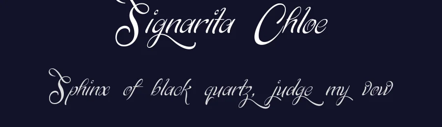 Signarita Chloe by dondon nillo — Script Handwritten Font — thumbnail 2