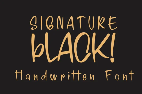 Signature Black Font by Creative Zone — Script Handwritten Font