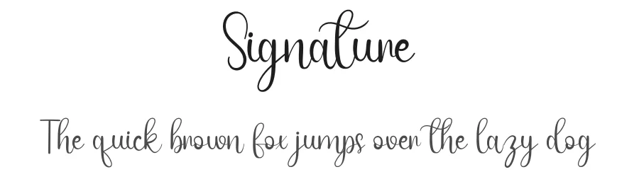 Signature