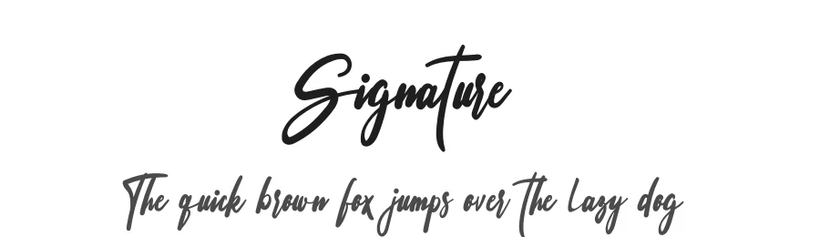 Signature