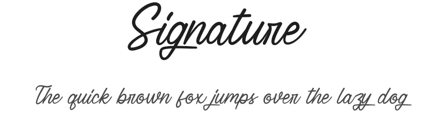 Signature