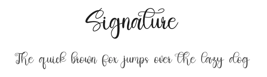 Signature