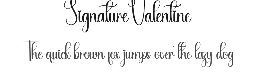 Signature Valentine