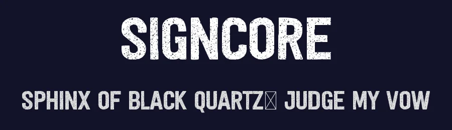 Signcore by UI Creative — Decorative Font — thumbnail 2