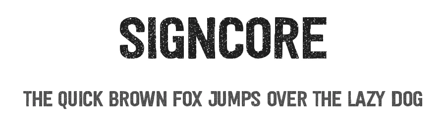 Signcore by UI Creative β Decorative Font