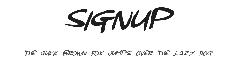 Signup