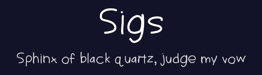 Sigs by Matt B — Script Handwritten Font — thumbnail 2