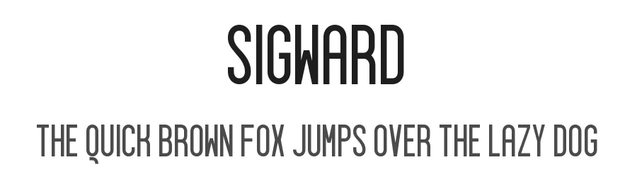 Sigward by Ryan Sigward β Sans Serif Font