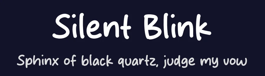 Silent Blink by Origin Type — Script Handwritten Font — thumbnail 2