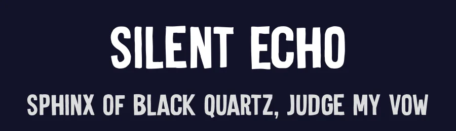 Silent Echo by Hanoded — Decorative Font — thumbnail 2