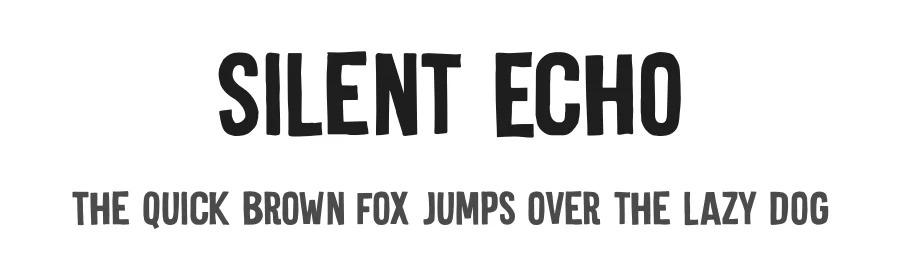 Silent Echo by Hanoded — Decorative Font