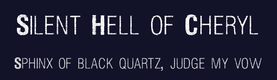 Silent Hell of Cheryl by SDFonts — Decorative Font — thumbnail 2