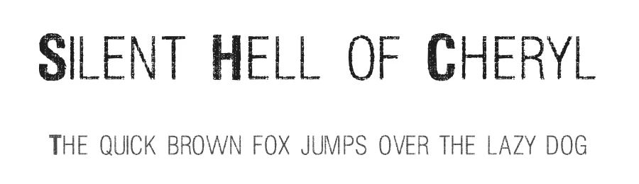 Silent Hell of Cheryl by SDFonts — Decorative Font