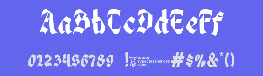 Silhouetta by TypeClassHeroes — Blackletter Font — thumbnail 3